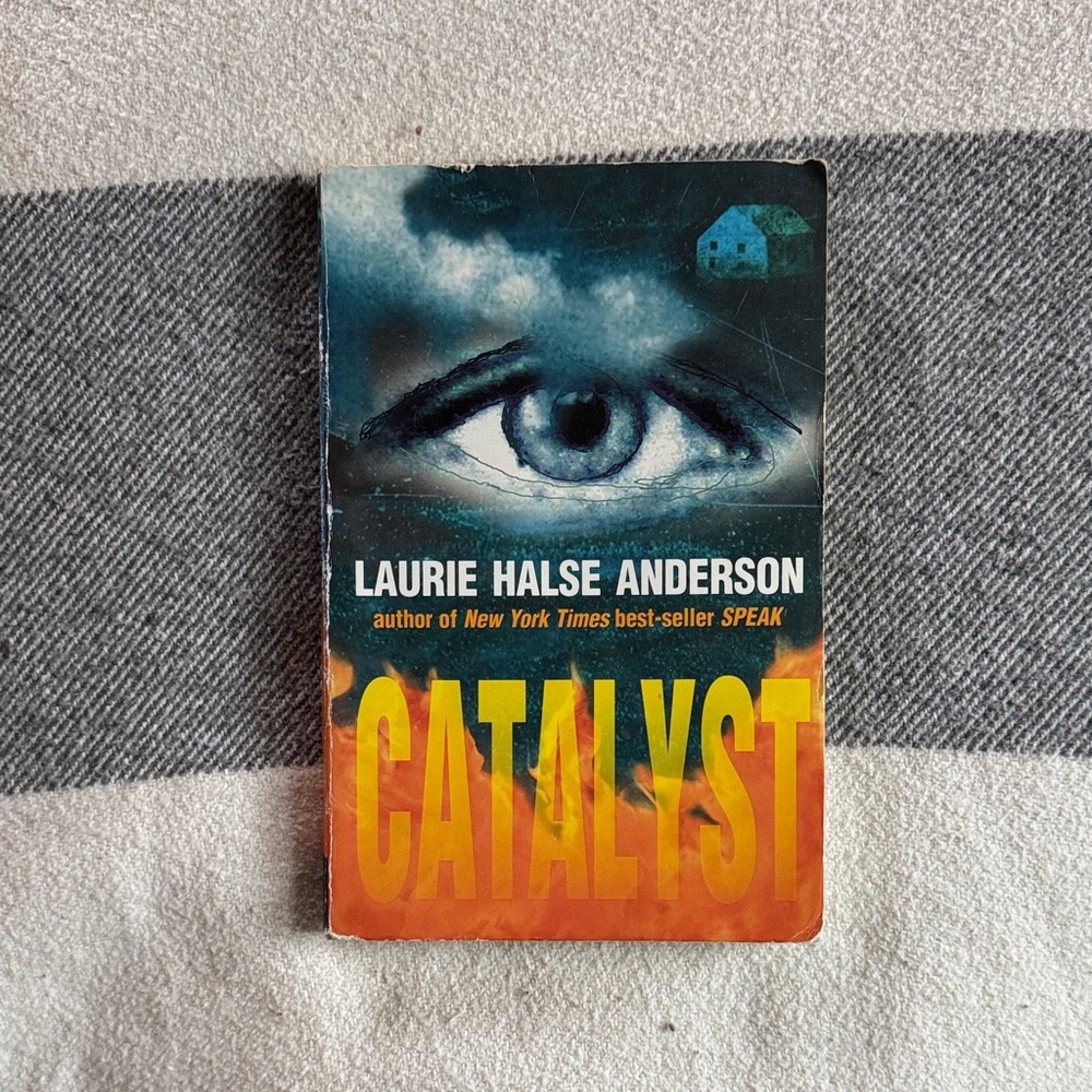 Laurie Halse Anderson 'Catalyst' Book - Orange and Blue Cover